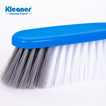 Kleaner Cleaning Expert Dustpan and Brush Set – Compact Handheld Broom with Soft Bristles for Home, Office, Kitchen & Car Cleaning – Blue
