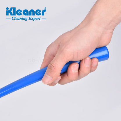 KLEANER Bathroom Toilet Brush with Holder, Durable Bristles, Easy-Grip Handle, Blue