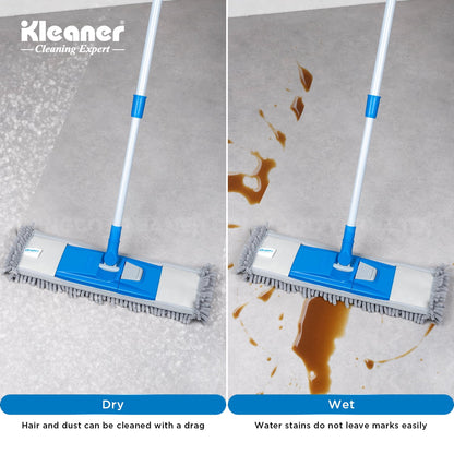 Kleaner 360° Swivel Microfiber Floor Mop with Extendable Handle, Washable Pads, Tile Cleaner ,